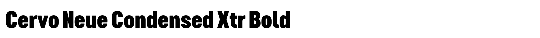 Cervo Neue Condensed Xtr Bold image